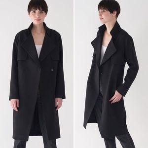 ✨NWT✨ SOSKEN Charlotte Long Duster Blazer Coat in Black Sz 0 (XS)